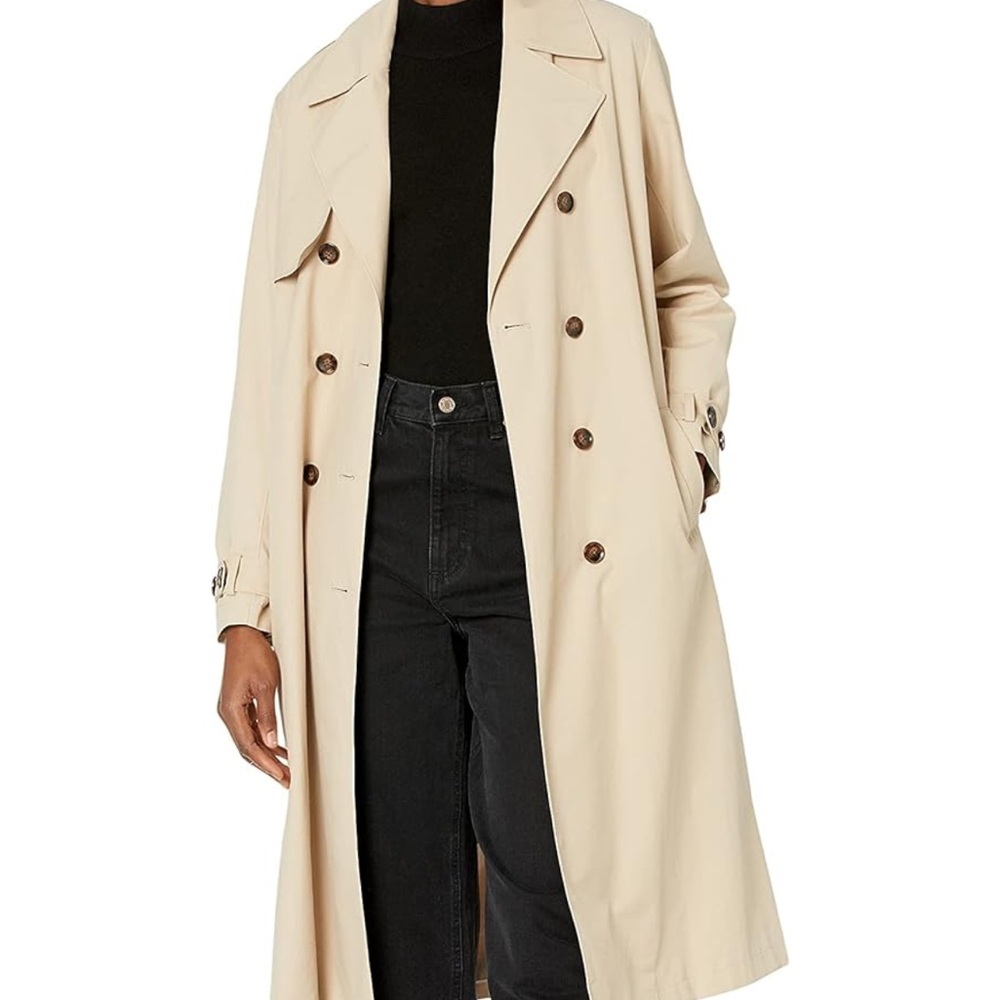 The Drop Hummus Colored Trench Coat - Picture 5 of 6